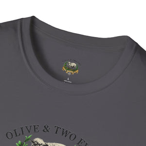 Simple Olive & Two Ewe Studios Logo Unisex Softstyle T-Shirt