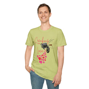 Cranking out Love Unisex Softstyle T-Shirt