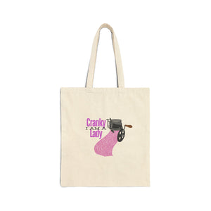 I'm a Cranky Lady Cozy Cotton Canvas Tote Bag