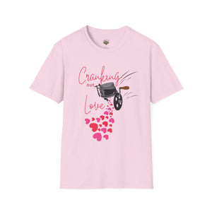 Cranking out Love Unisex Softstyle T-Shirt