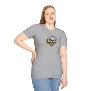 Simple Olive & Two Ewe Studios Logo Unisex Softstyle T-Shirt