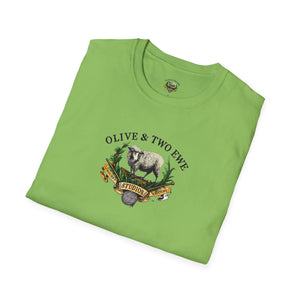 Simple Olive & Two Ewe Studios Logo Unisex Softstyle T-Shirt