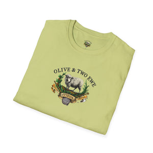 Simple Olive & Two Ewe Studios Logo Unisex Softstyle T-Shirt