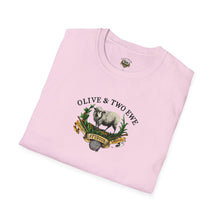 Simple Olive & Two Ewe Studios Logo Unisex Softstyle T-Shirt