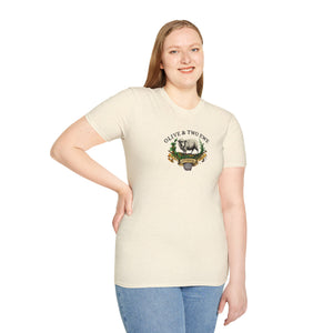 Simple Olive & Two Ewe Studios Logo Unisex Softstyle T-Shirt