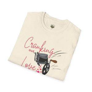 Cranking out Love Unisex Softstyle T-Shirt