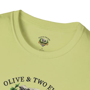 Simple Olive & Two Ewe Studios Logo Unisex Softstyle T-Shirt