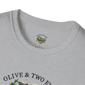 Simple Olive & Two Ewe Studios Logo Unisex Softstyle T-Shirt