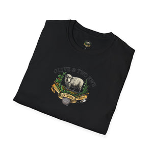 Simple Olive & Two Ewe Studios Logo Unisex Softstyle T-Shirt