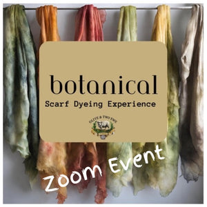 Botanical Scarf Dyeing - Zoom Session & Dye Kit