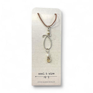 Wool & Wire Stitch Marker Necklace