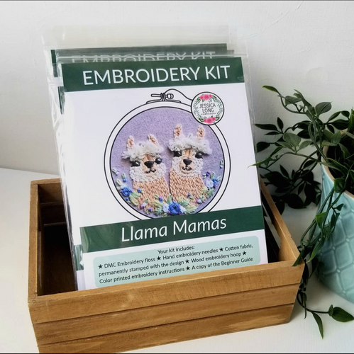 Llama Mamas Embroidery Kit