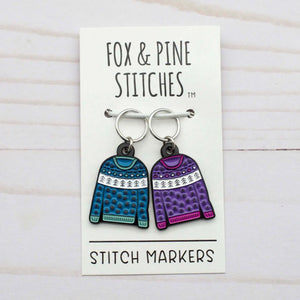 Warm & Cozy Sweaters Stitch Markers