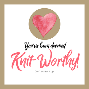 Knitworthy Heart Tag