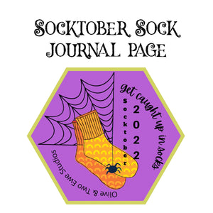 Socktober Sock Journal Page