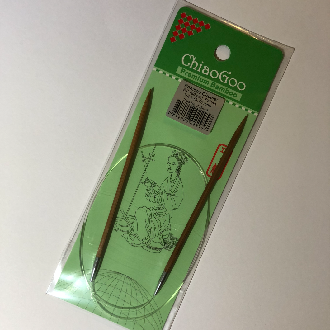 Chiaogoo Fixed Needles - US 5 24” Circular